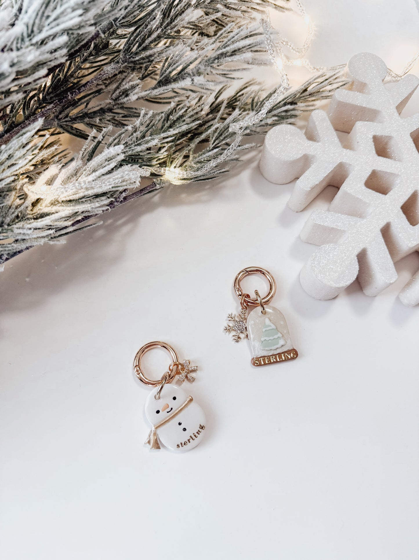 snow globe | pet id tag