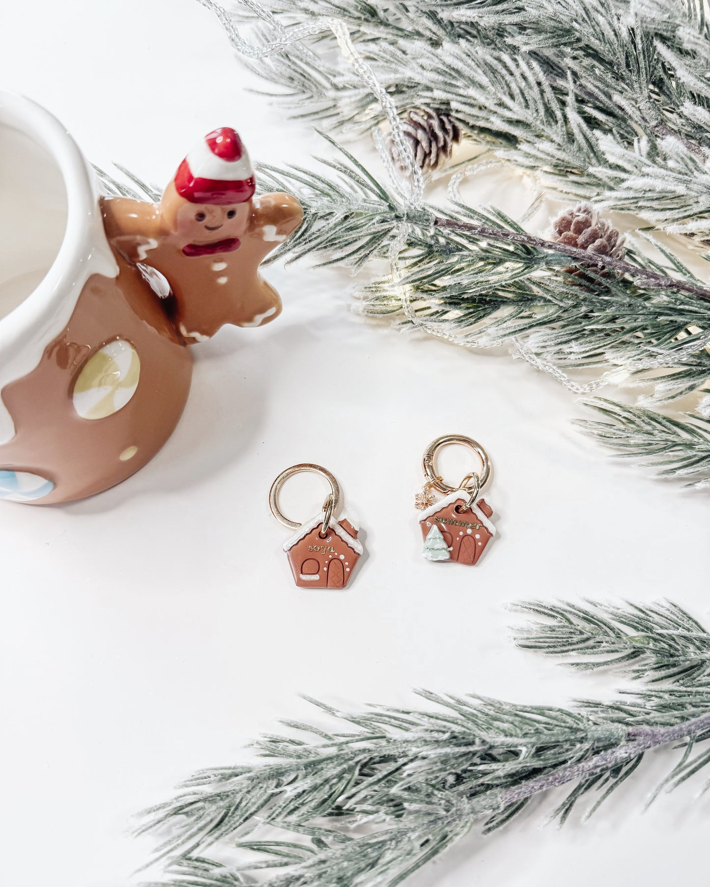gingerbread house | pet id tag