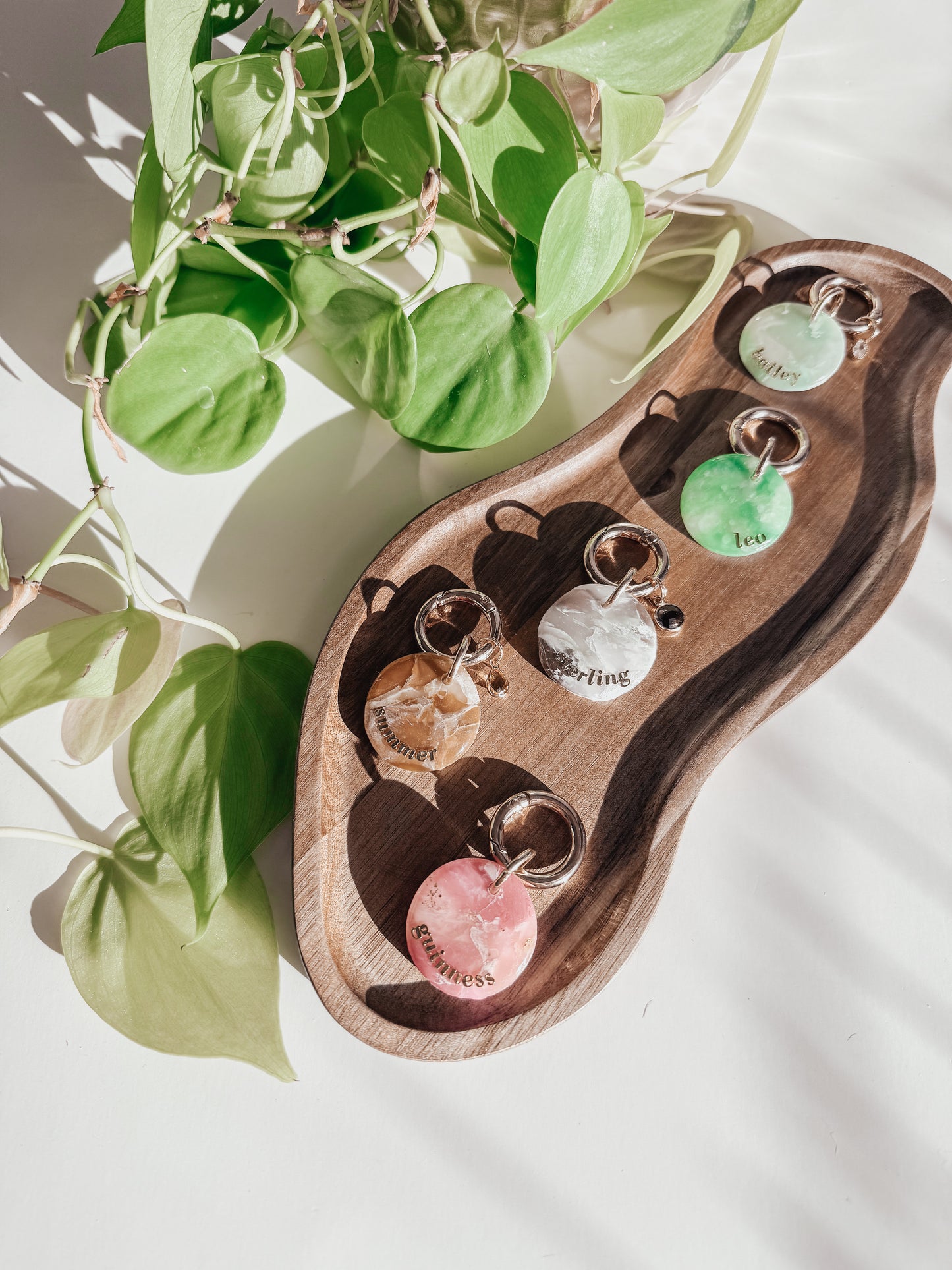 faux quartz | pet id tag