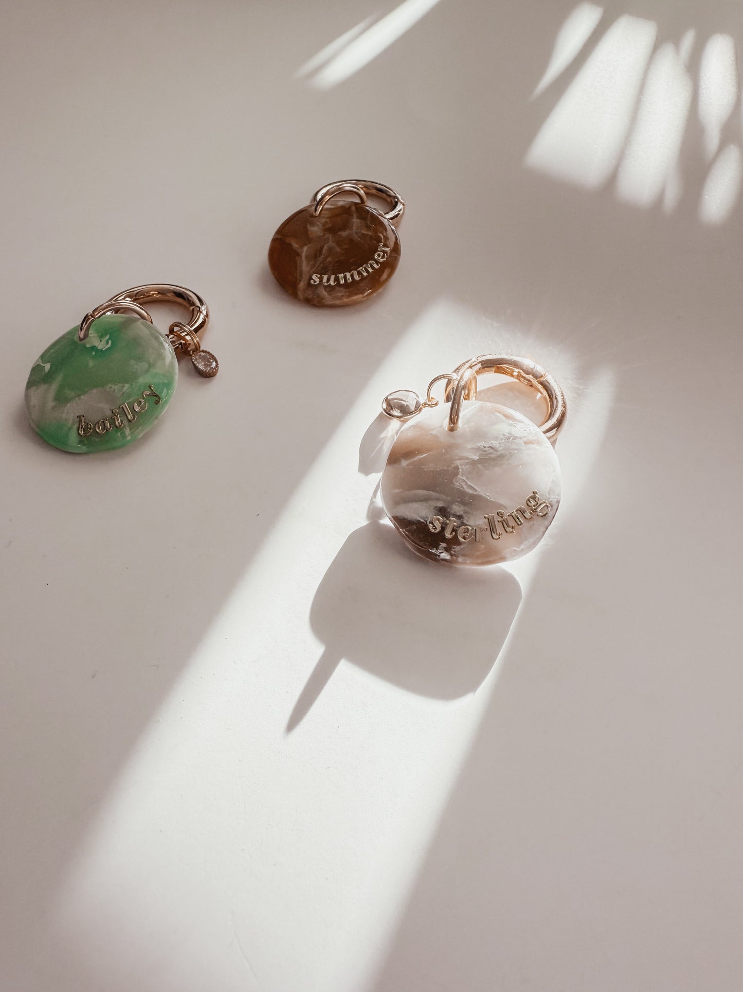 faux quartz | pet id tag