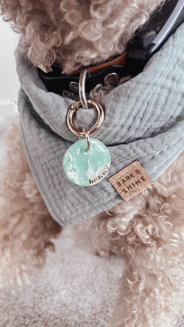 faux quartz | pet id tag