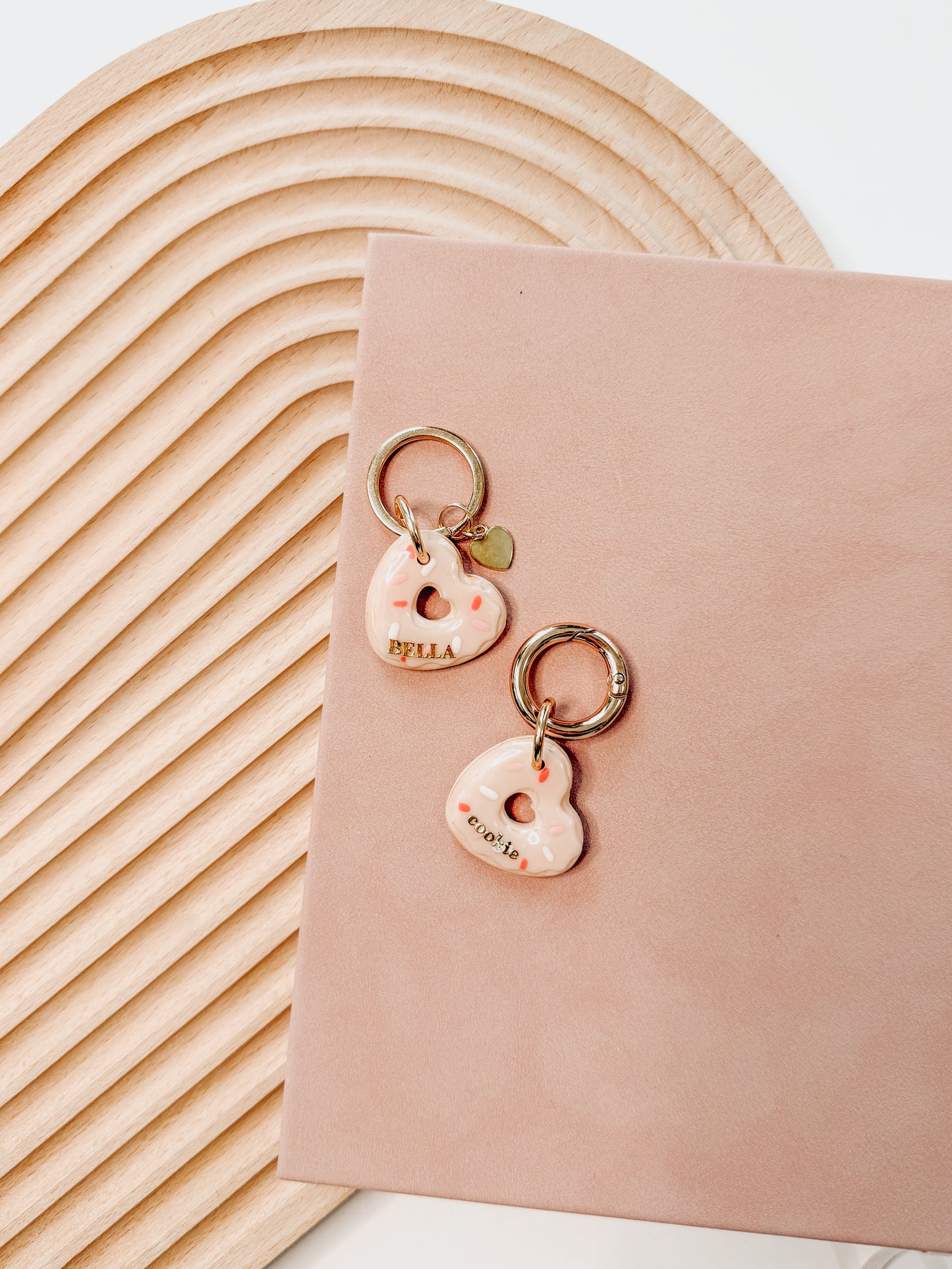 18k gold plated heart | collar charm