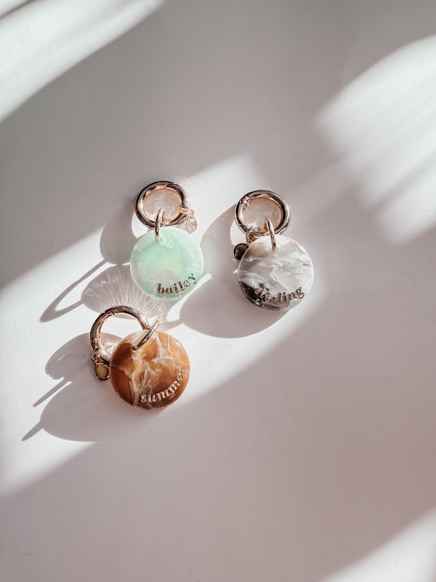 faux quartz | pet id tag