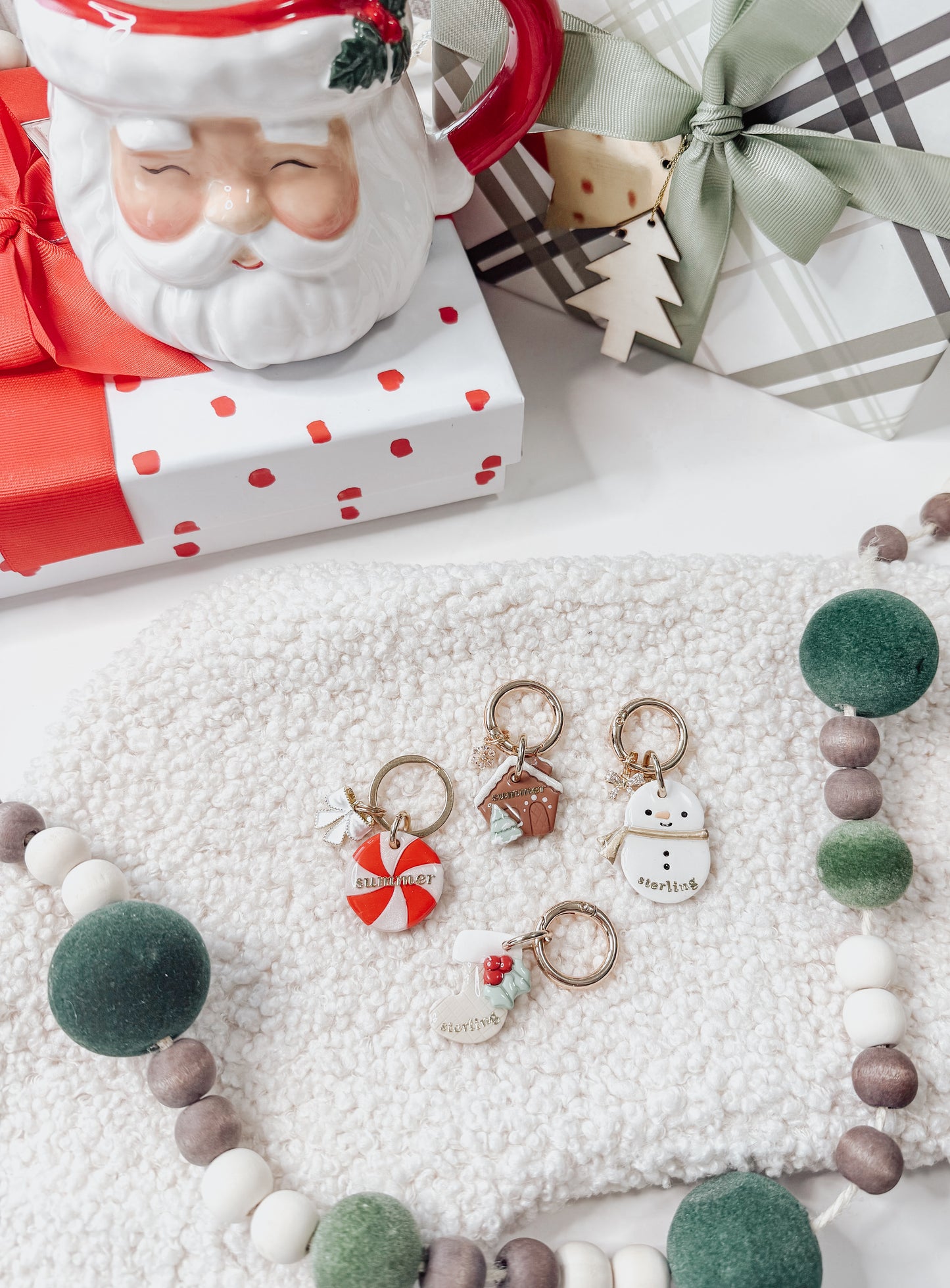 chubby snowman | pet id tag