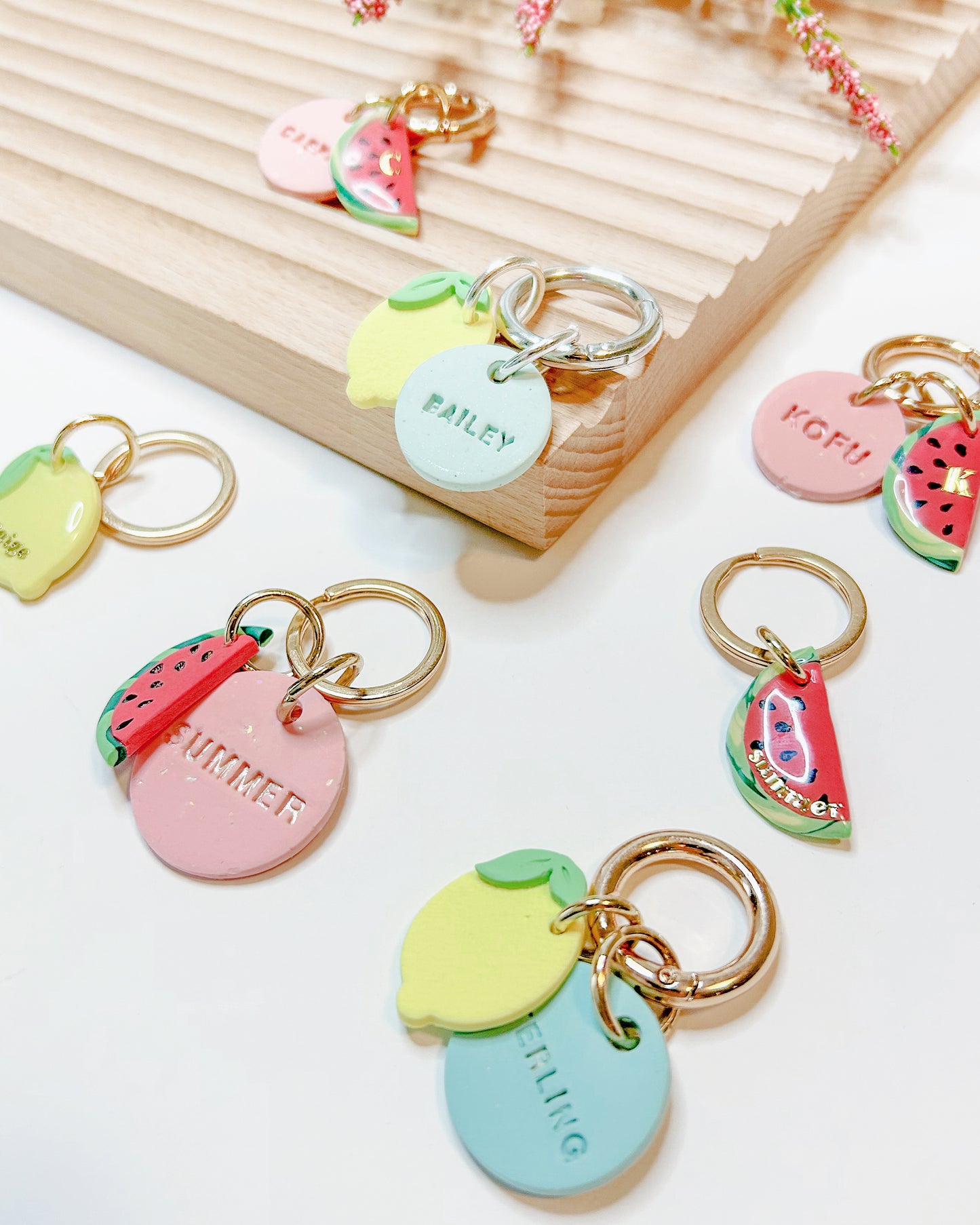 watermelon | pet id tag