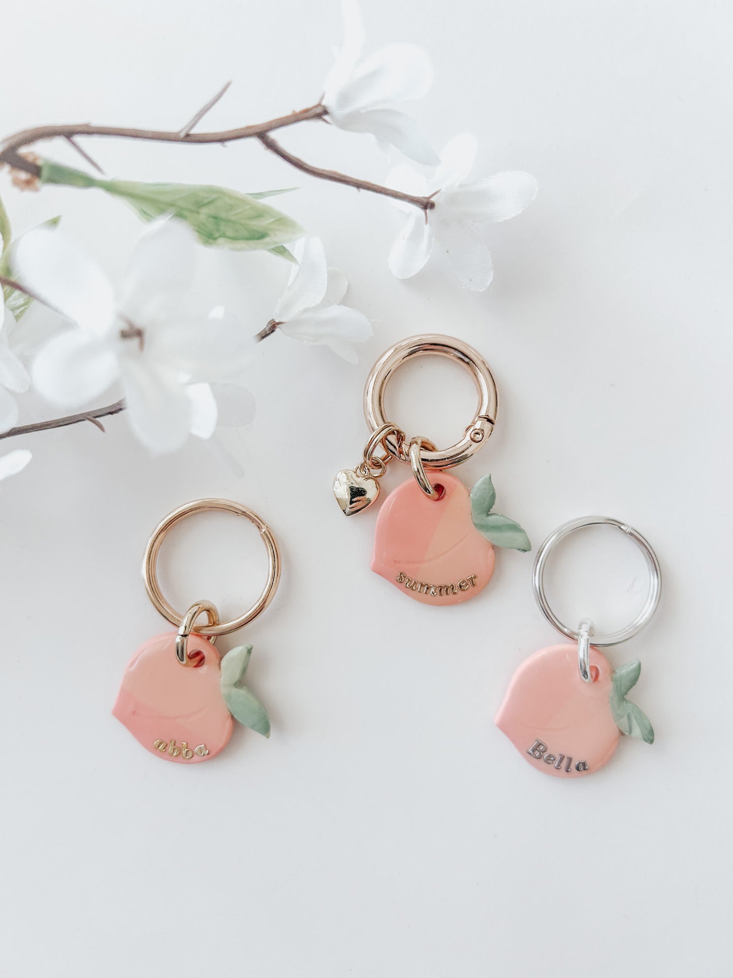 3D gold heart | collar charm