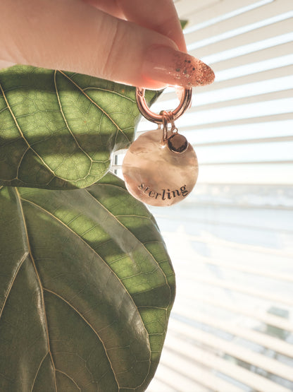 faux quartz | pet id tag