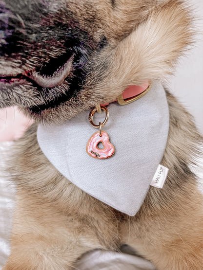 glazed donut | pet id tag