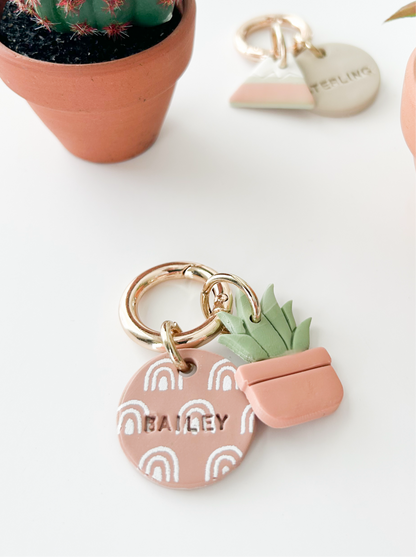 aloe plant | pet id tag