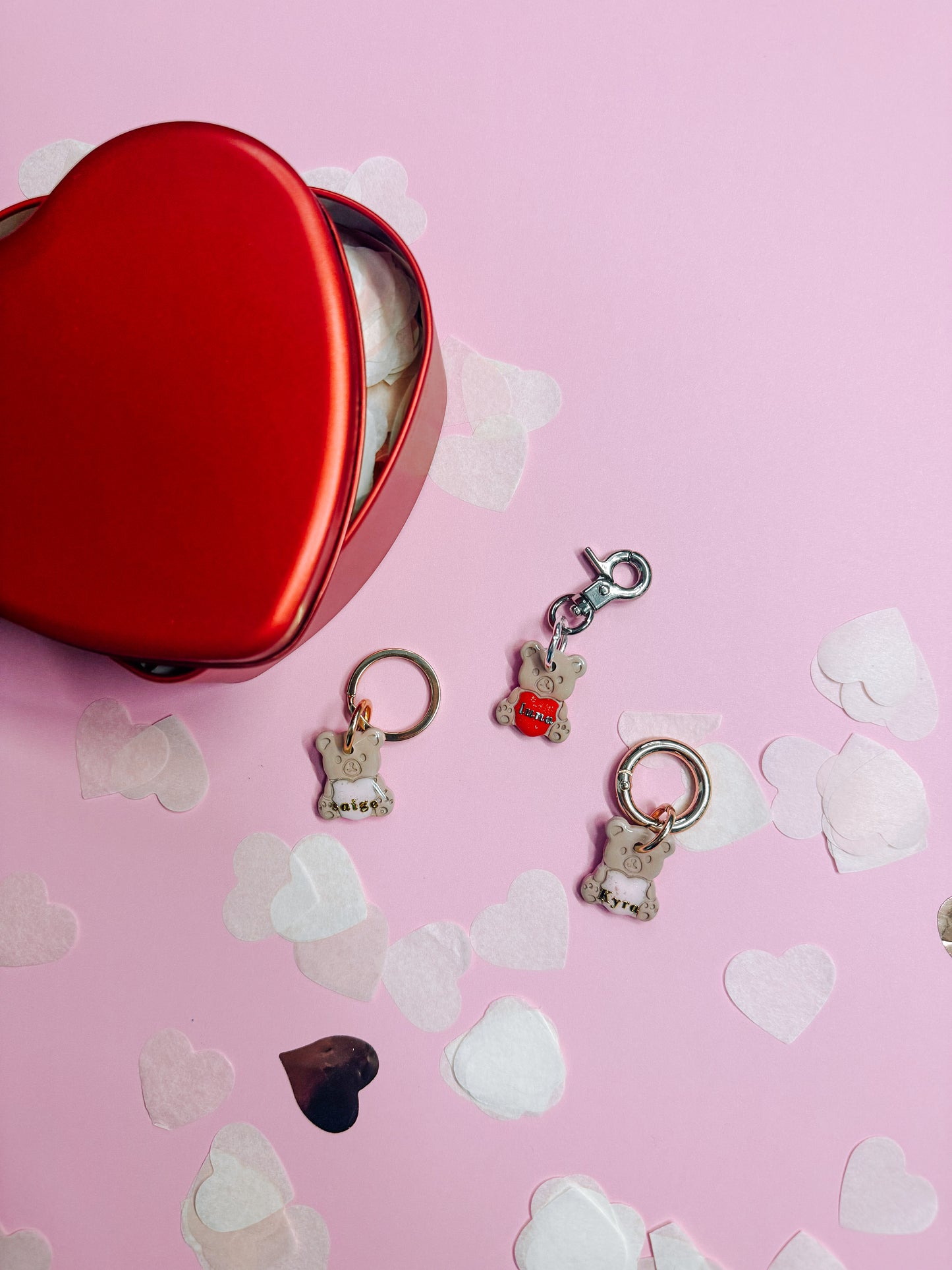 beary loved | pet id tag