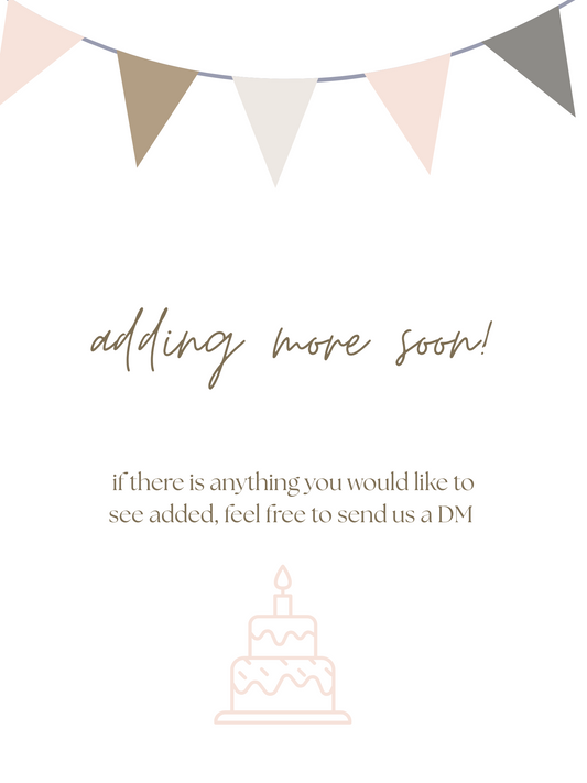 more coming soon!