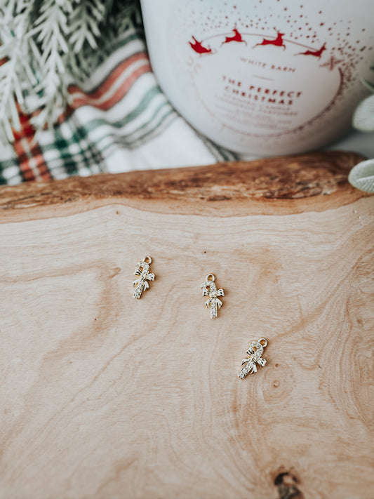 candy cane v1 (pave cz) 18k gold plated | collar charm