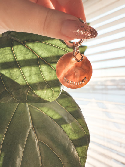 faux quartz | pet id tag