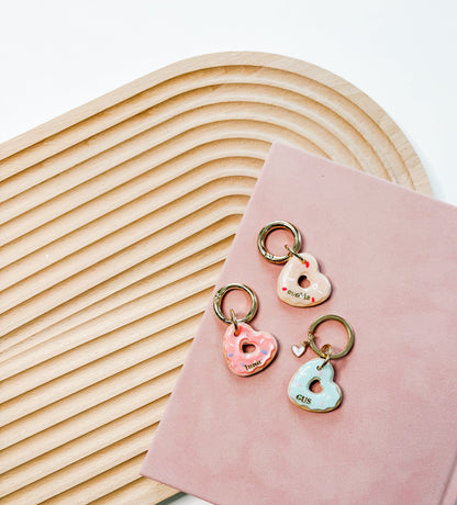 glazed donut | pet id tag
