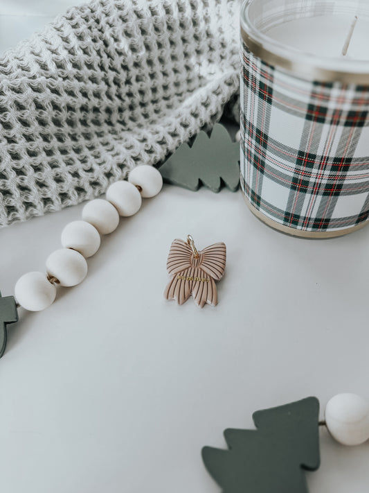 ribbed bow | pet id tag