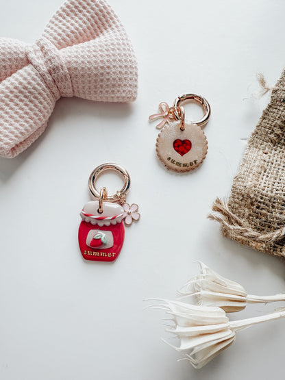 pink bow | collar charm