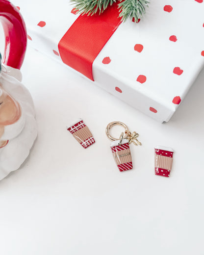 red holiday cup | pet id tag