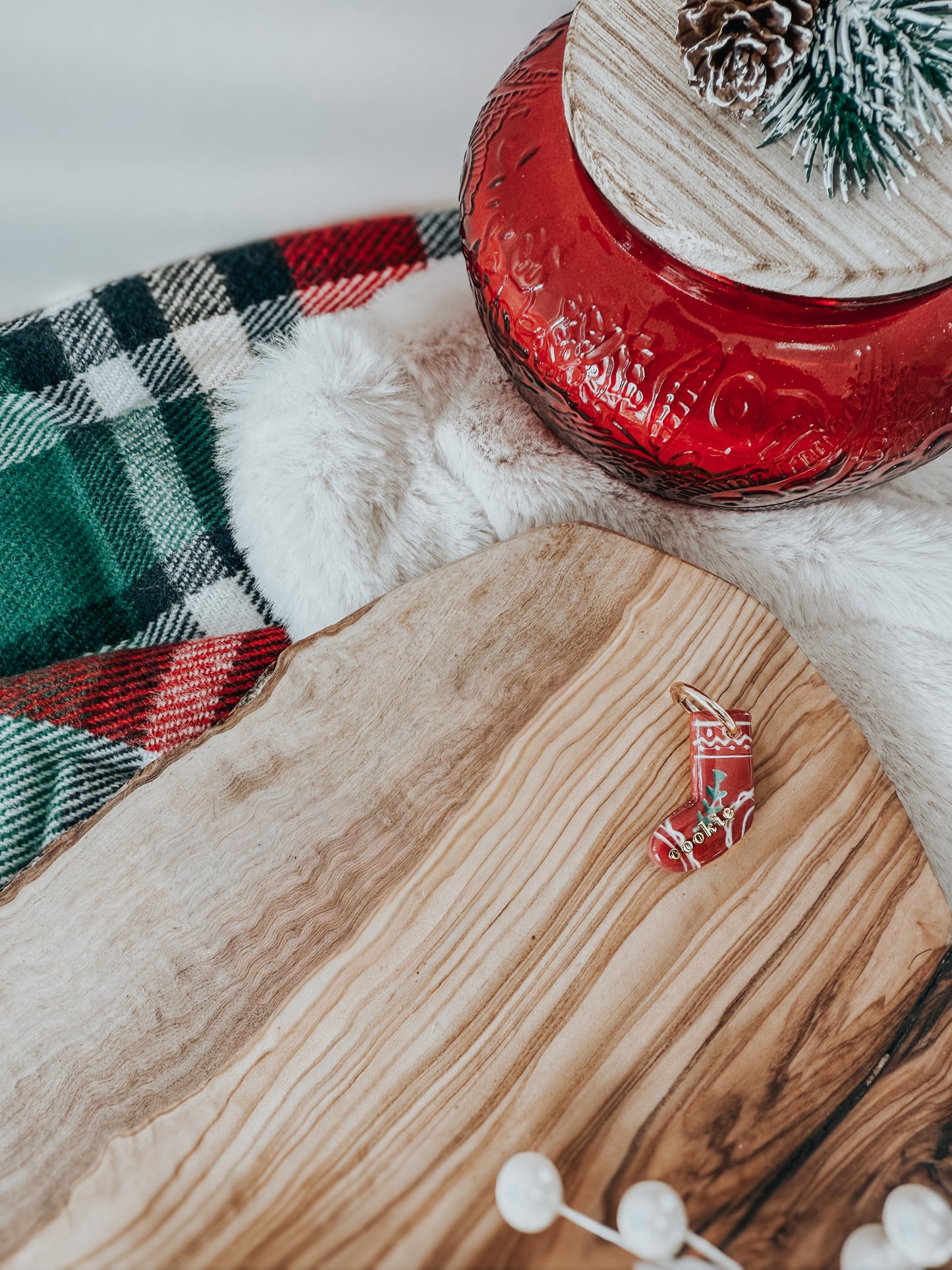 nordic stocking | pet id tag