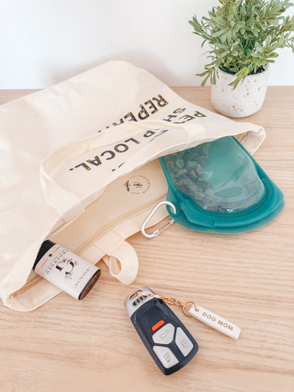 pet dogs shop local | tote bag