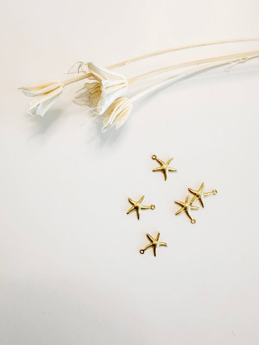 starfish (gold) charm | collar charm