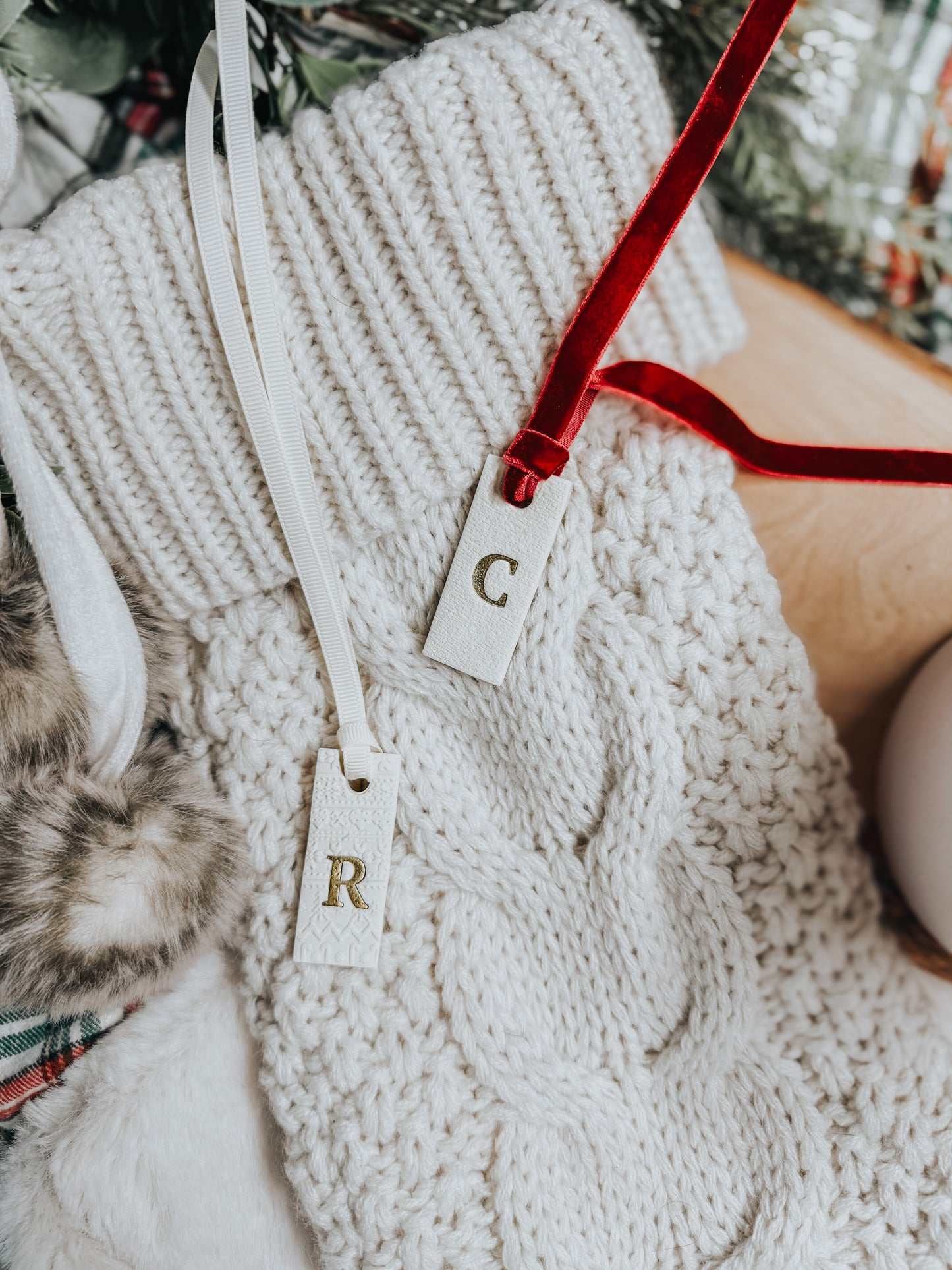 heritage (rectangle) stocking tag