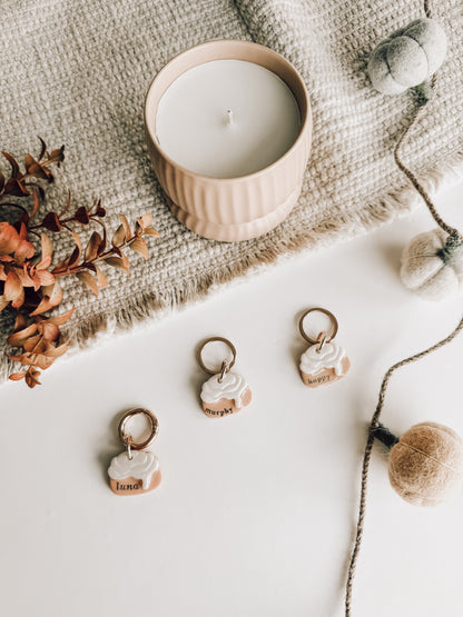 cinnamon bun | pet id tag