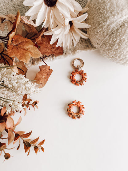 fall wreath | pet id tag