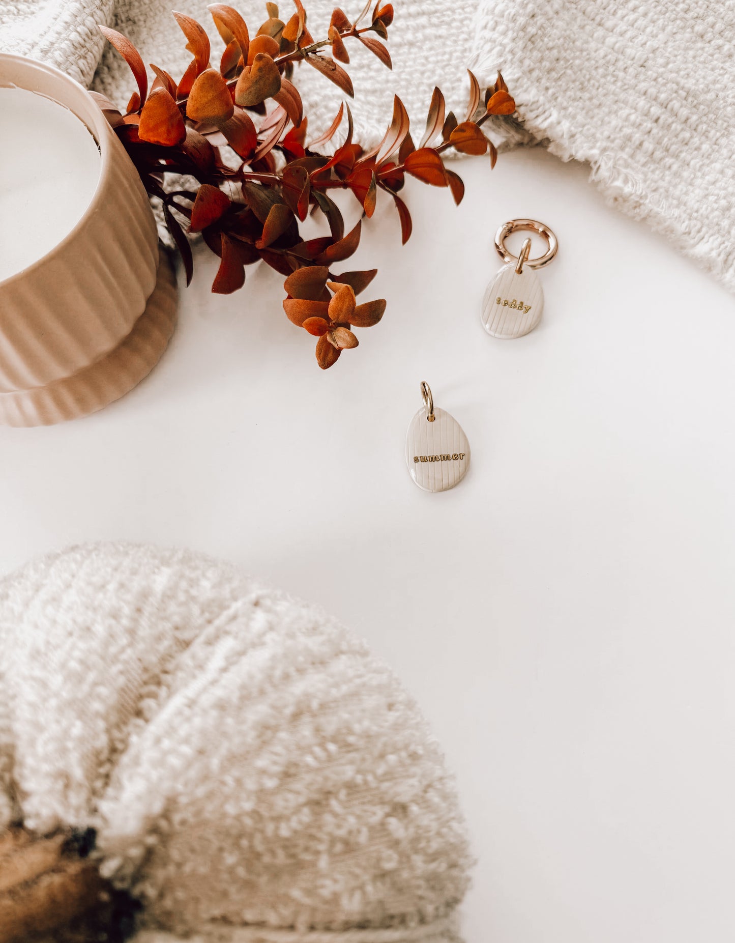 corduroy | pet id tag