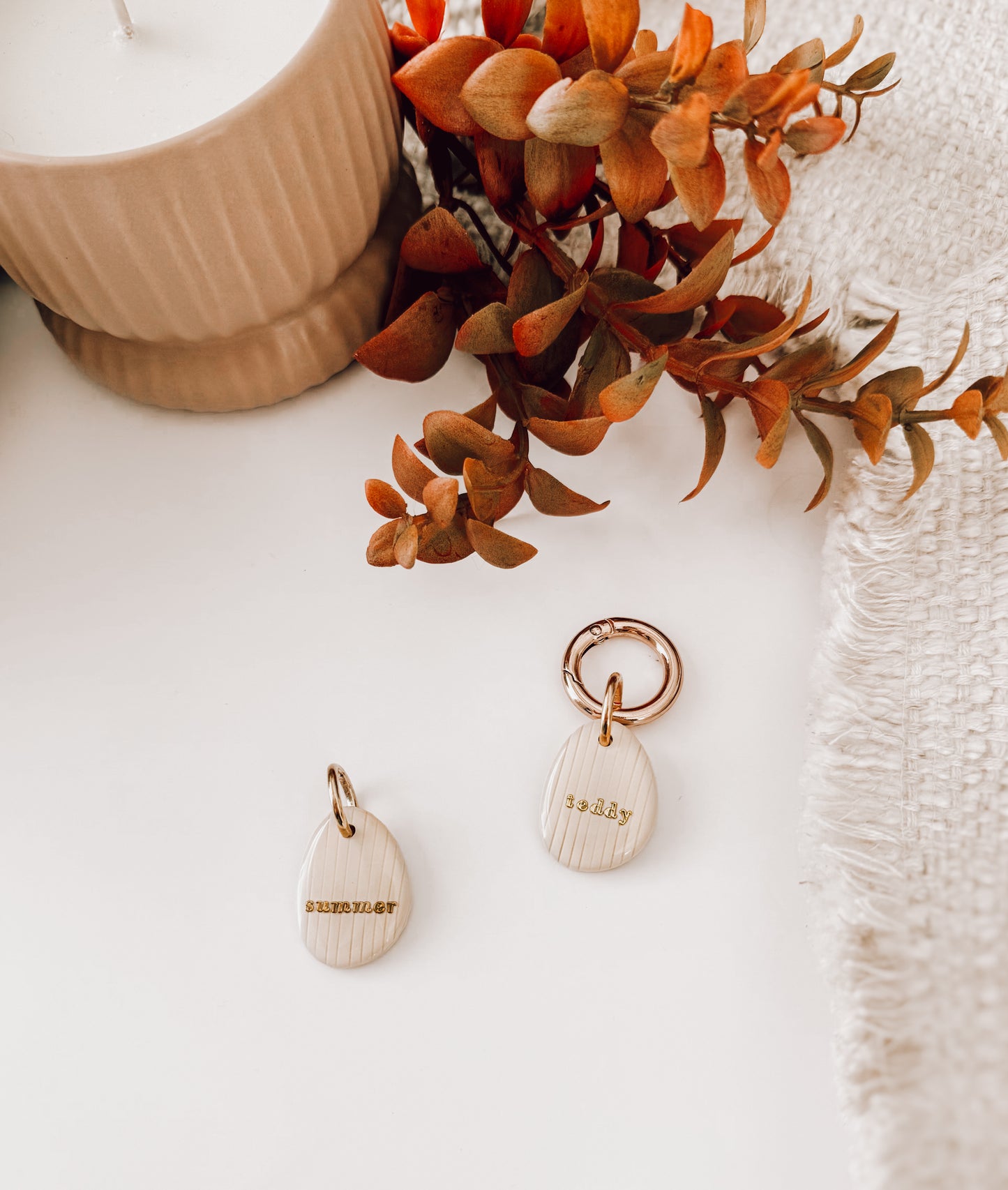 corduroy | pet id tag