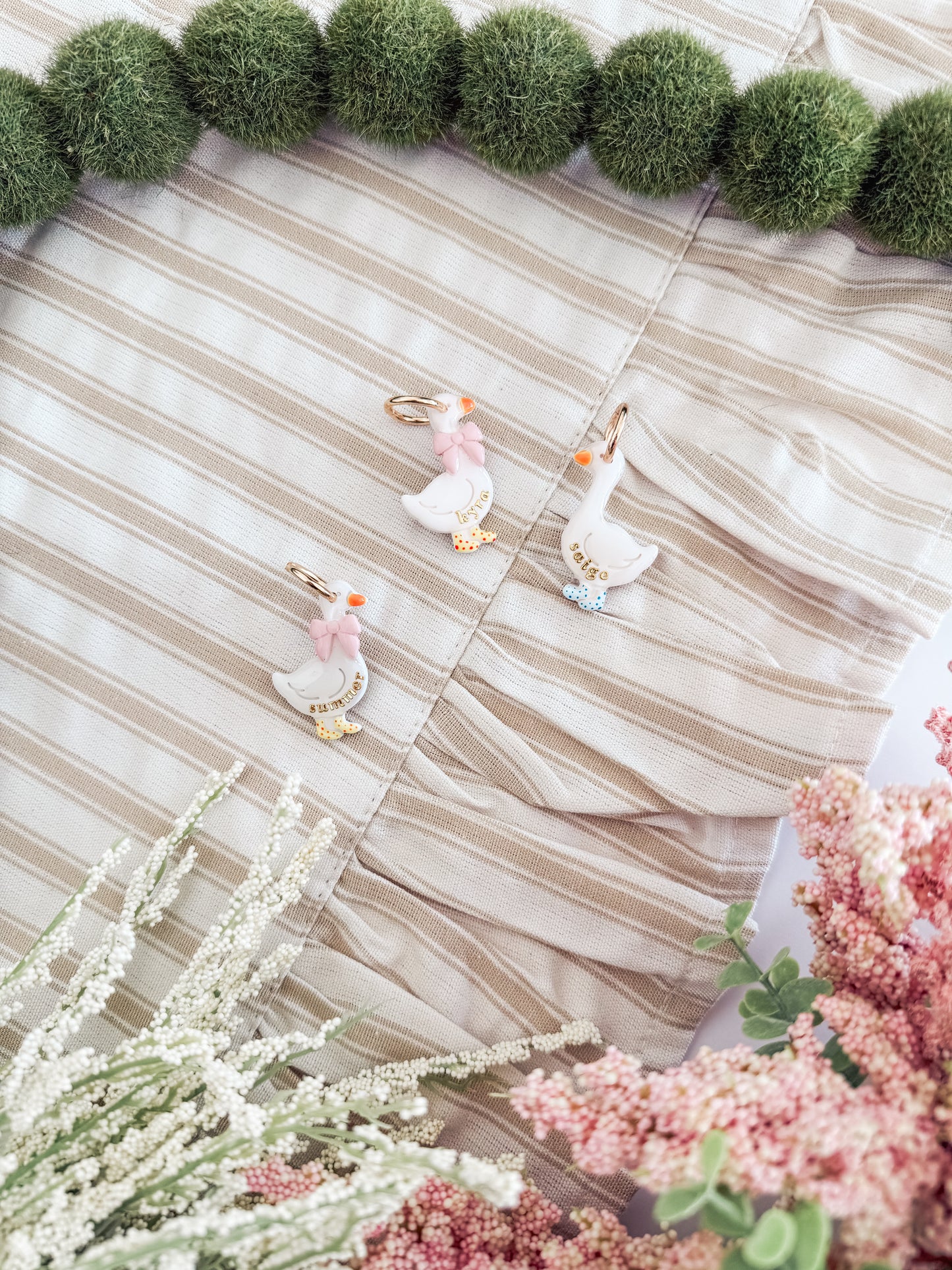 garden goose | pet id tag