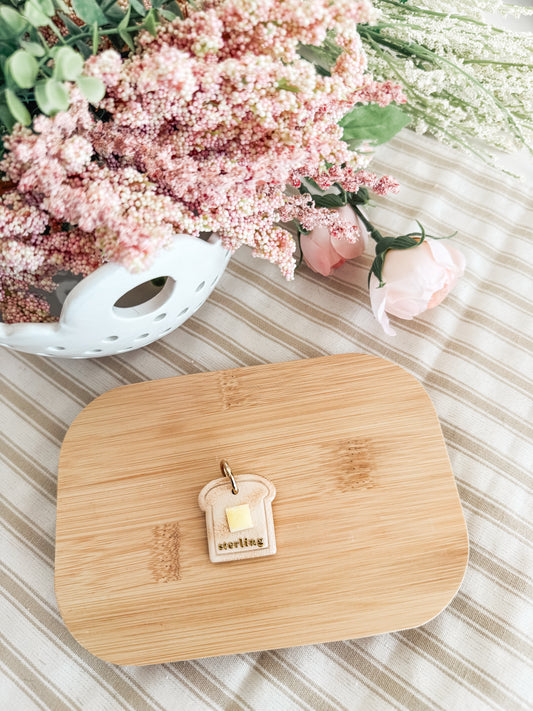 buttered toast | pet id tag